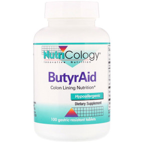 Buy UK ButyrAid 100 Tabs Nutricology, Digestion