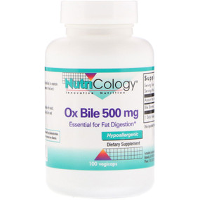  Buy Ox Bile 500mg 100 Caps, Nutricology, Digestion, UK Shop