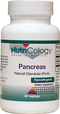 Pancreas Organic Glandulars - Pork 60 Caps, Nutricology