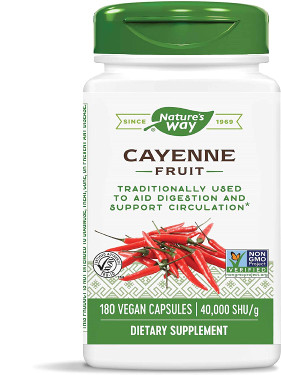 UK Buy Cayenne 40 000 HU, 100 Caps, Nature's Way, Inflammation