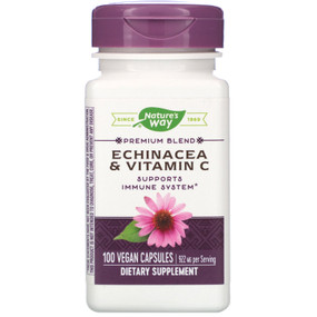 Echinacea w/Vitamin C 100 Caps, Nature's Way, UK Shop