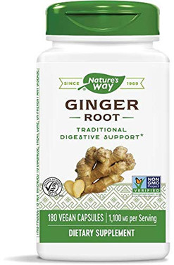 UK Buy Ginger 180 Caps Nature's Way, Digestion