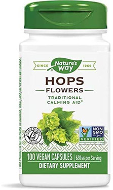 Hops Flowers 100 Caps, Nature's Way, Relaxation