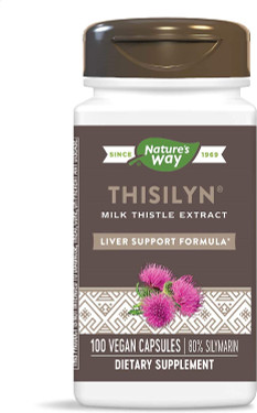 Thisilyn Milk Thistle Extract 100 Caps, Nature's Way, Liver, UK Shop 
