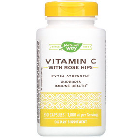 UK Buy Vitamin C 1000 w/Rose Hips, 250 Caps, Nature's Way