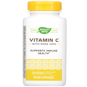 Vitamin C 500 w/Rose Hips, 250 Caps, Nature's Way