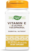 Vitamin E 400 IU D-Alpha w/Tocopherols, 100 Softgels, Nature's Way