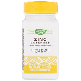 UK Buy Zinc Lozenges w/ Echinacea and Vitamin C 60 Loz, Nature's Way