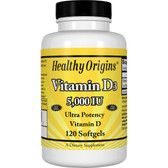 Vitamin D3 5000IU 120 Softgels, Bones