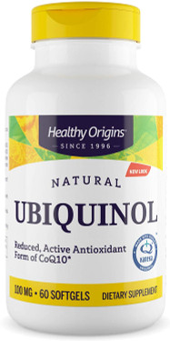 Healthy Origins Ubiquinol 100 mg 60 Softgels, UK Store