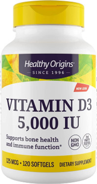 Healthy Origins Vitamin D3 2400IU 360 Softgels, UK Store