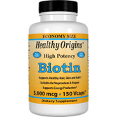 Healthy Origins Biotin 5000 mcg 150 VgCaps, UK