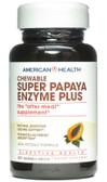 Super Papaya Enzyme Plus Chewable 90 Wafers, American Health, UK
