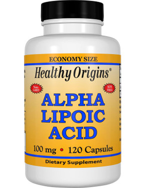 Healthy Origins Alpha Lipoic Acid 100mg 120 Caps, UK Store