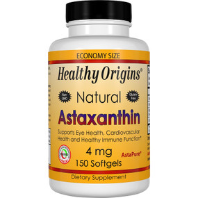 Healthy Origins, Astaxanthin 4mg 150 Softgels, UK Shop