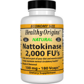 Healthy Origins Nattokinase 100mg 2000FU 180 Caps, UK Store