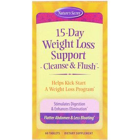 15-Day Weight Loss  Cleanse & Flush 60 Tabs, Nature's Secret, UK Shop
