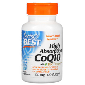 UK Buy Doctor's Best High Absorption CoQ10, 100 mg 120 Softgels