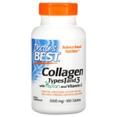 UK buy Collagen Types 1 & 3, 1000 mg 180 Tabs Doctor's Best