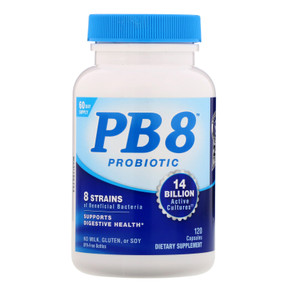 PB 8 Pro-Biotic Acidophilus 120 Caps, Nutrition Now UK, Digestion