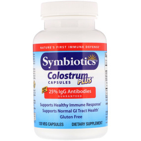 Colostrum Plus w/BIO-Lipid 120 Caps, Symbiotics, Immune System, UK