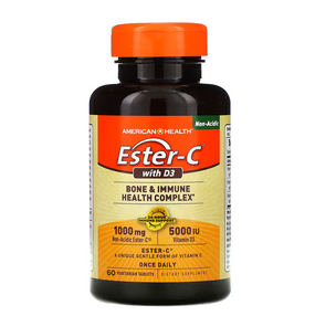 UK Buy Ester-C w/ Vitamin D3 60 Tabs, American Health