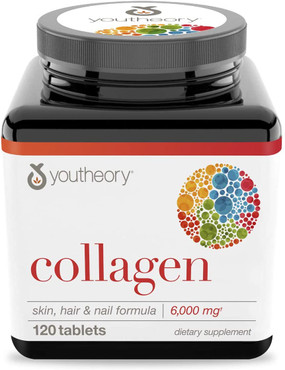 UK Buy Collagen 6,000mg, 120 Tabs, Youtheory 