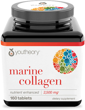 UK Buy Marine Collagen 2,500mg, 160 Tabs, Youtheory