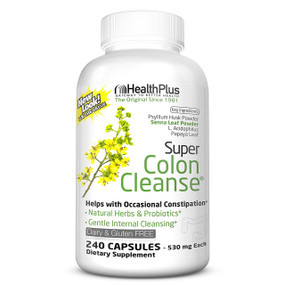 Buy UK Super Colon Cleanse 240 Caps, Health Plus, Constipation, Cleansing, UK