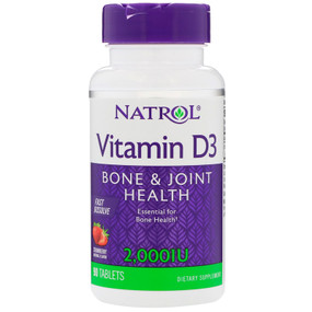 Vitamin D3 2000 IU 90 Mini Tabs, Natrol 