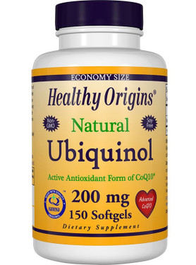 Ubiquinol 200mg No Soy Non-GMO 150 Softgels, UK Store