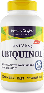 Ubiquinol 200mg No Soy Non-GMO 150 Softgels, UK Store