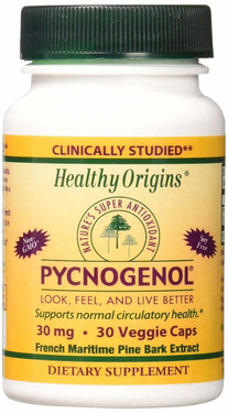 Pycnogenol 30mg 30 Veggie Caps, Healthy Origins, Antioxidant, UK
