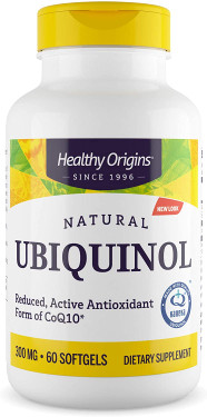 Ubiquinol 300mg 60 Softgels, Healthy Origins, UK Shop