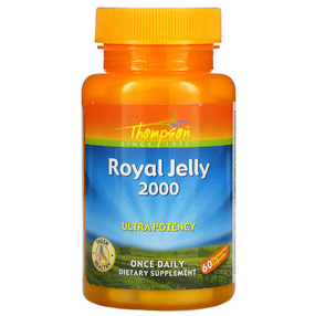 Royal Jelly 2000mg 60 Caps, Thompson, Bee Superfood, UK