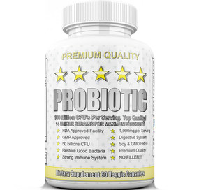 Ultra Probiotic 50 Billion CFUs Intestinal Flora Ultimate Defense 60 Caps