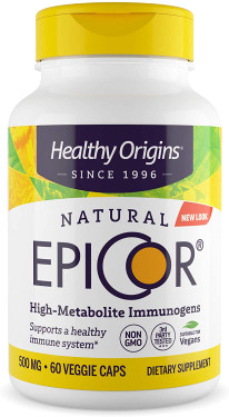 Buy Epicor (Immune Balancer) 500 mg 60 Caps Healthy Origins Online, UK Delivery, Beta Glucan Immune 