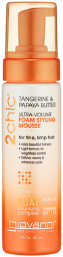 Buy Giovanni 2chic Ultra Volume Foam Styling Mousse with Tangerine & Papaya Butter 7 oz Online, UK Delivery