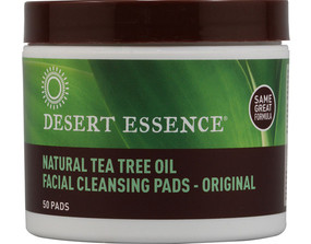 Buy Tea Tree Oil Cleansing Pads 50 pads Desert Essence Online, UK Delivery, Facial Cleansers