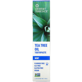 Buy Toothpaste Tea Tree Mint 7 oz Desert Essence Online, UK Delivery, Oral Teeth Dental Care Toothpaste Vegan Cruelty Free Product