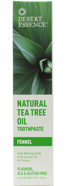 Buy Toothpaste Tea Tree Fennel-Propolis 7 oz Desert Essence Online, UK Delivery, Oral Teeth Dental Care Toothpaste