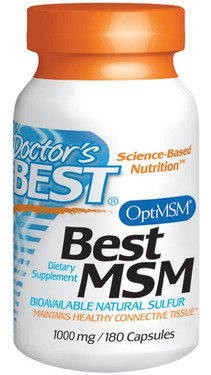 Buy Doctor's Best MSM 1000 mg 180 Caps Joints Online, UK Delivery, Arthritis Relief Remedy Treatment bursitis tendonitis