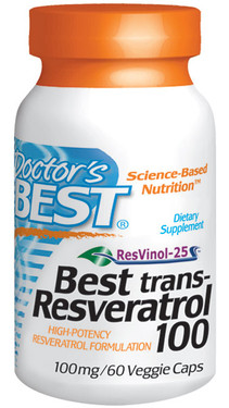 Buy Resveratrol 60 Vegetarian Caps Doctor's Best Online, UK Delivery,