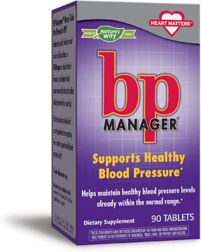 Nature's Way, BP Manager 90 Tabs, Blood Pressure