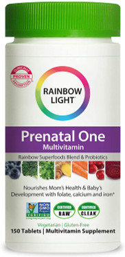 Prenatal One Food-Based Multivitamin 150 Tabs Rainbow Light, UK Shop