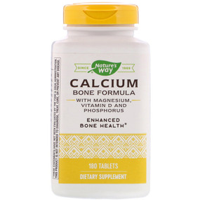 Calcium 180 Tabs Enzymatic, Bones, UK Store