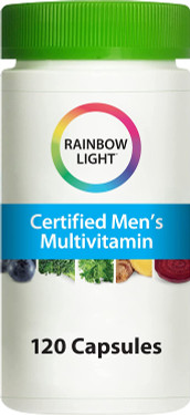 Certified Organic Men's Multi-Vitamin 120 Caps Rainbow Light Vitamins