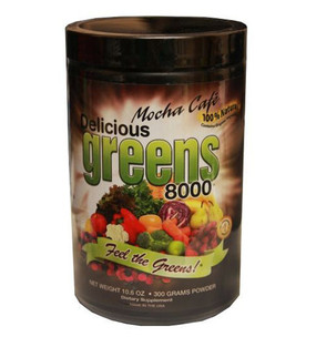 Buy Greens World Inc Delicious Greens 8000 Mocha Cafe Flavor 10.6 oz Online, UK Delivery, Hydrilla Verticillata Greens