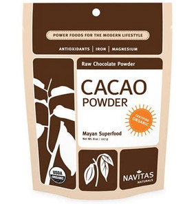 Buy Organic Cacao Powder 8 oz Navitas Naturals Antioxidants Iron Online, UK Delivery