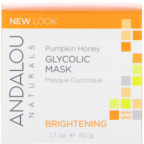 Buy Pumpkin Glycolic Brightening Mask 1.7 oz Andalou Online, UK Delivery, Vegan Cruelty Free Product Facial Manuka Honey Skin Care